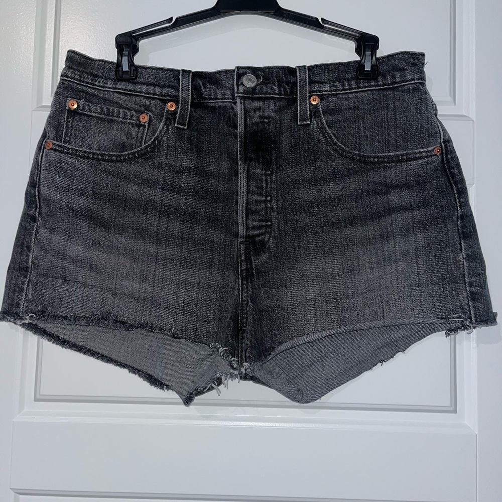 Classic Black Denim Women's Shorts